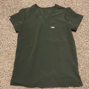 Figs Green Scrub Top